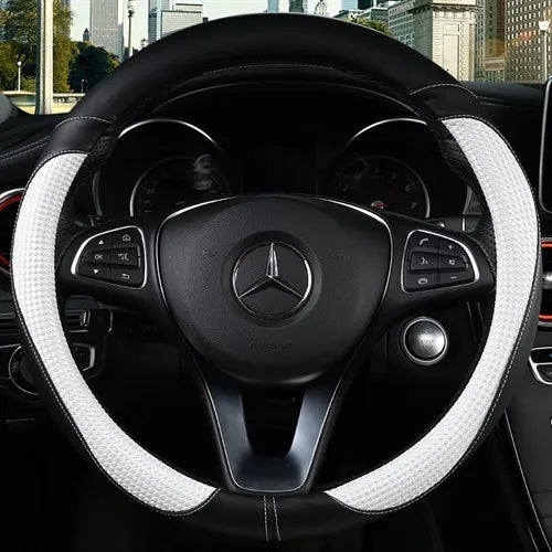 Customizable Sports Design Leather PU Steering Wheel Cover for Trucks Model STC0011