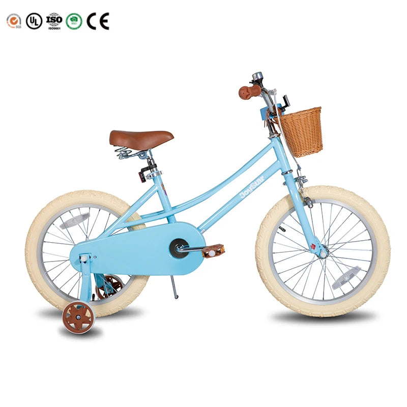 JOYKIE JOYSTAR 12/14/16/18/20 Inch Kids Bike for 3-12years Girls, with Training Wheels & Basket
