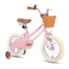 JOYKIE JOYSTAR 12/14/16/18/20 Inch Kids Bike for 3-12years Girls, with Training Wheels & Basket