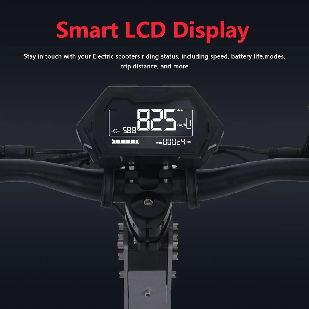 11" Adult Electric Scooter, Scooter for Adults, H8 6000W Commuter E-Scooter, 46MPH Max Speed, 40Mile Range.