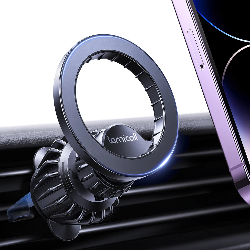 Lamicall STCV03 Magnetic Car Phone Holder Air Vent Mount 360 Rotation Hands Free Mobile Stand Cell Phone Support Bracket Clip