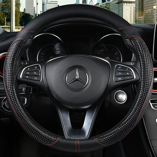 Customizable Sports Design Leather PU Steering Wheel Cover for Trucks Model STC0011