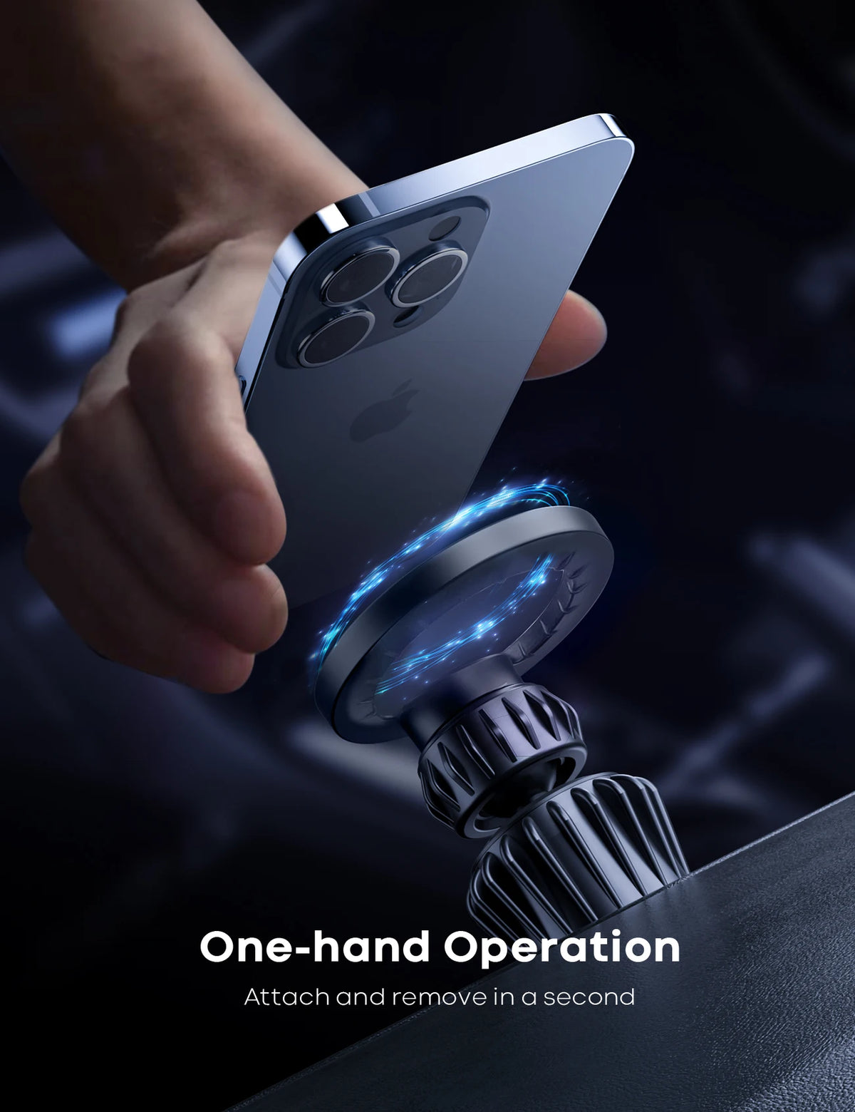 Lamicall STCV03 Magnetic Car Phone Holder Air Vent Mount 360 Rotation Hands Free Mobile Stand Cell Phone Support Bracket Clip