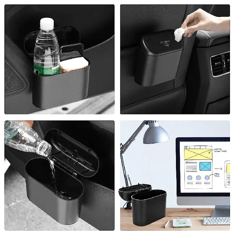 Car Trash Bin with Lid