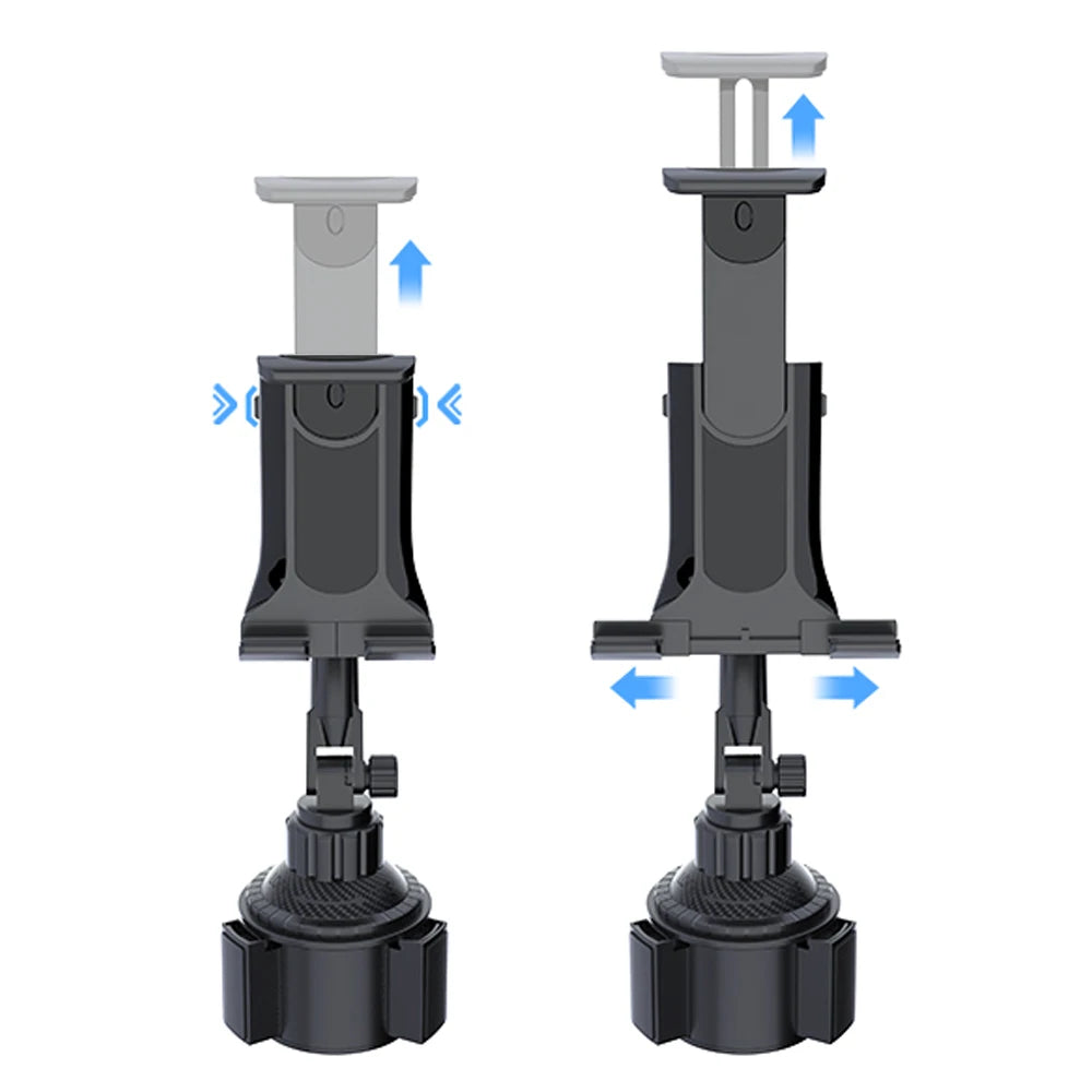 Car Tablet Stand Cup Slot 360 Adjustable Smartphone Holder 270 Tilt Bar Triangular Base Ram Mount SUV Tools for Ipad Pro 11 Air