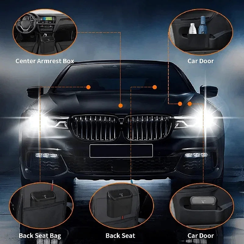 Car Trash Bin with Lid