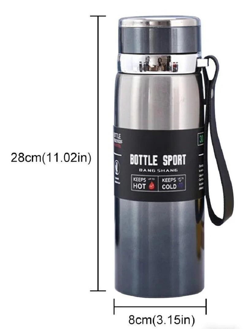 1L Thermal Water Bottle Keep Cold and Hot Water Bottle Thermos for Water Tea Coffee