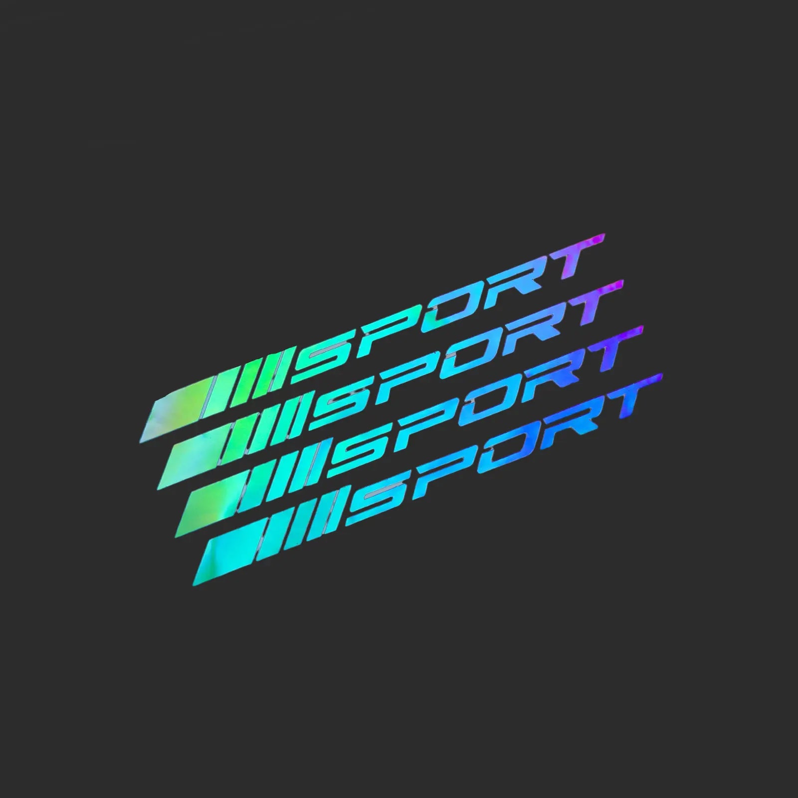 4pcs Creative Racing SPORT Letter