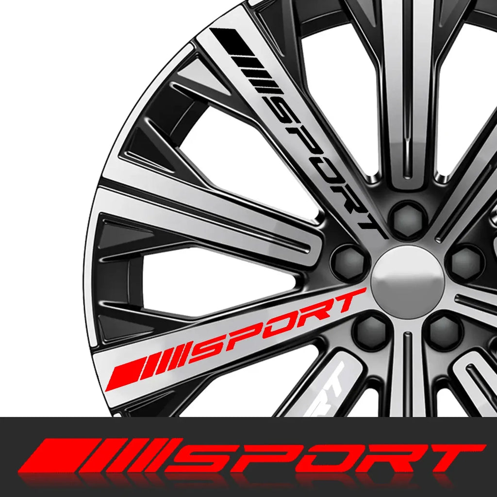 4pcs Creative Racing SPORT Letter