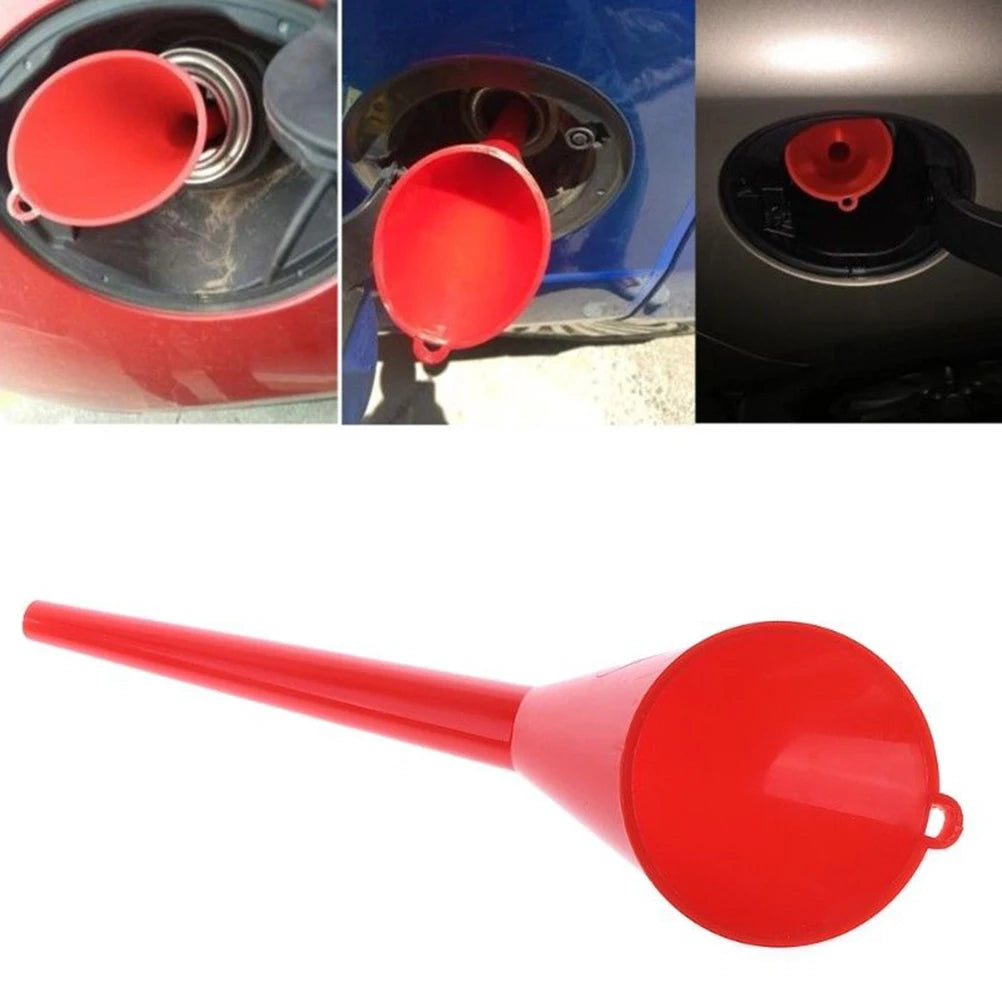 Car Long Stem Funnel Gasoline Oil Fuel Filling