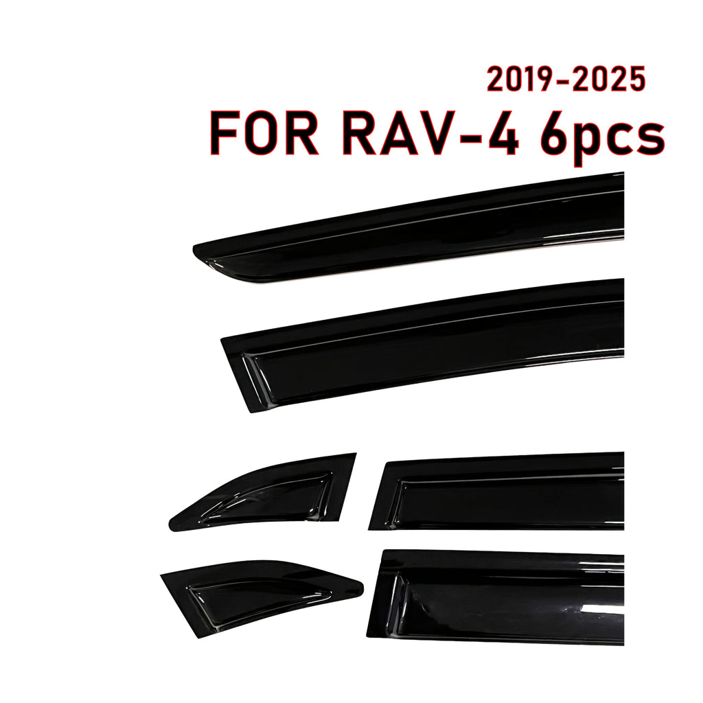 6 Pcs of the Latest Model Car Window Sunshade for RAV4 2020-2024, Window Visor Rain