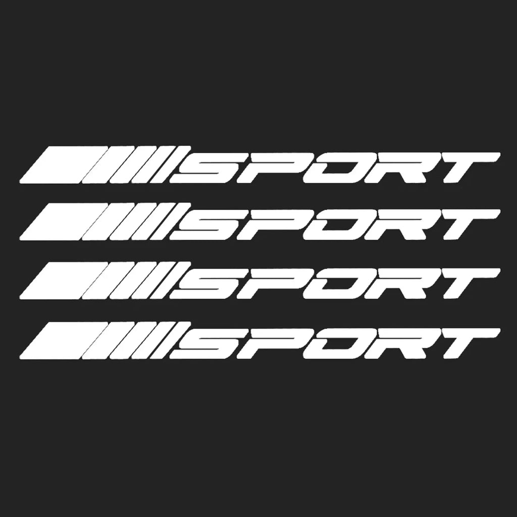 4pcs Creative Racing SPORT Letter