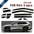 6 Pcs of the Latest Model Car Window Sunshade for RAV4 2020-2024, Window Visor Rain