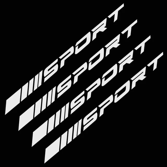 4pcs Creative Racing SPORT Letter
