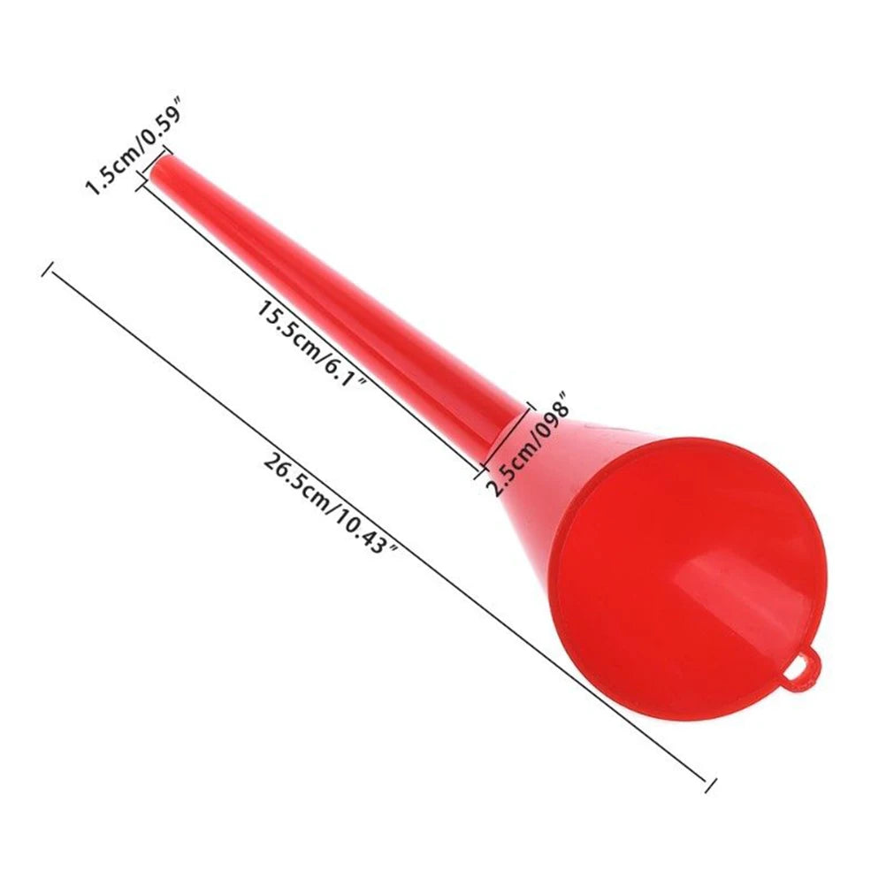 Car Long Stem Funnel Gasoline Oil Fuel Filling
