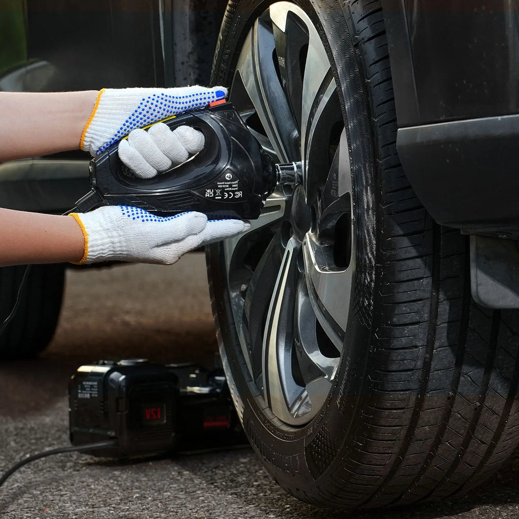 5 Tons/11000 Lbs Electric Car Jack with Built-In Inflator 12V Tire Change Replacement Steel Scissor Jack 100% Air-Powered