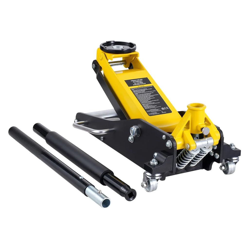 2 Ton (4400 Lbs) Heavy Duty Aluminum Racing Floor Jack Low Profile Hydraulic Car Jack with Dual Piston 3T Loading Capacity