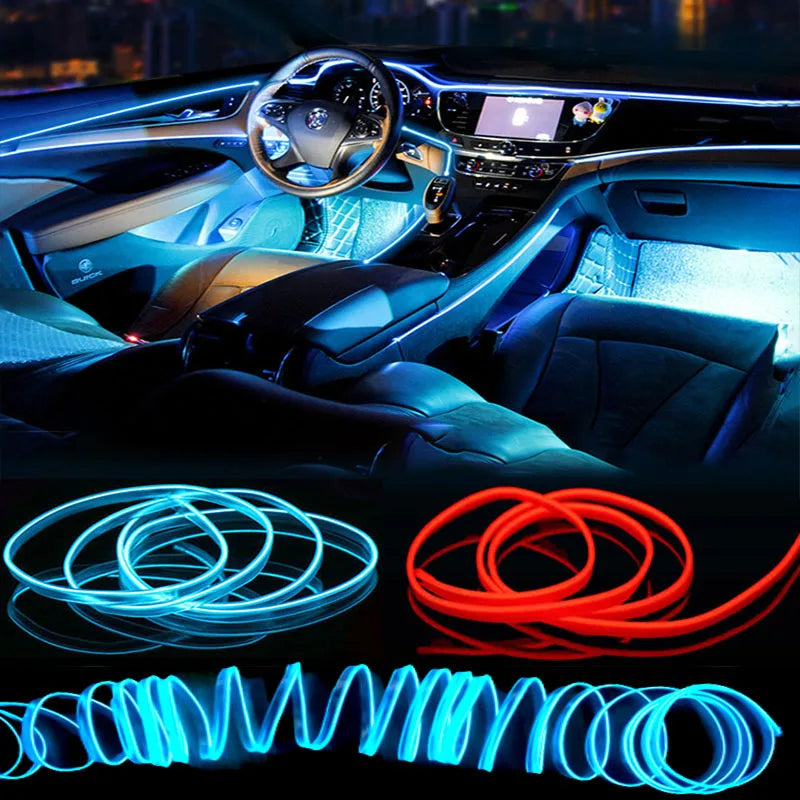 Car Interior Decorative Lamps Strips Atmosphere