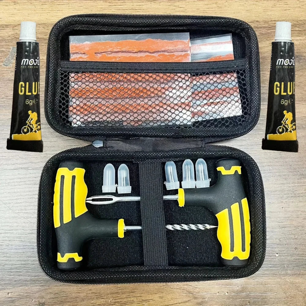 Emergency Tire Repair Kit - Heavy-Duty Glue & Rubber