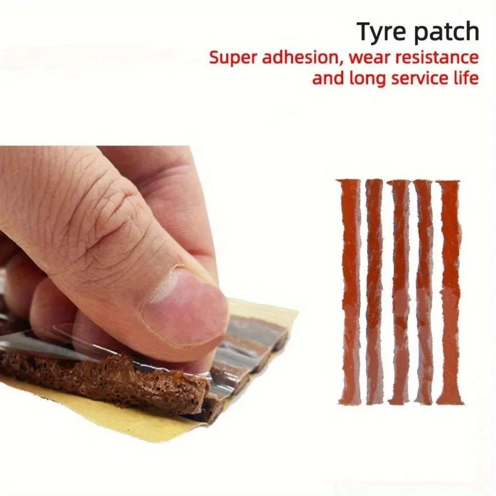 Emergency Tire Repair Kit - Heavy-Duty Glue & Rubber