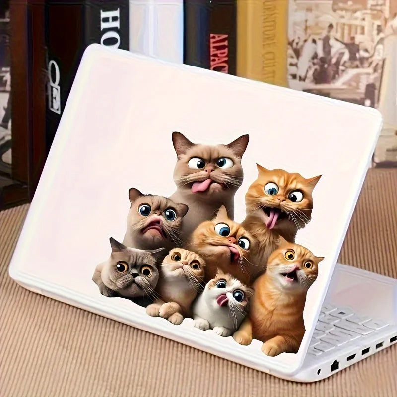 Cute Cat Pet Animal Cartoon Car Sticker Waterproof Styling Automobiles Motorcycle Exterior Accessories Vinyl Decals SH531